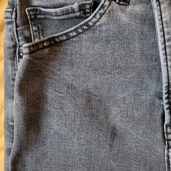 Black Distressed High Rise Skinny Jeans, Express 2 R - Picture 5 of 5